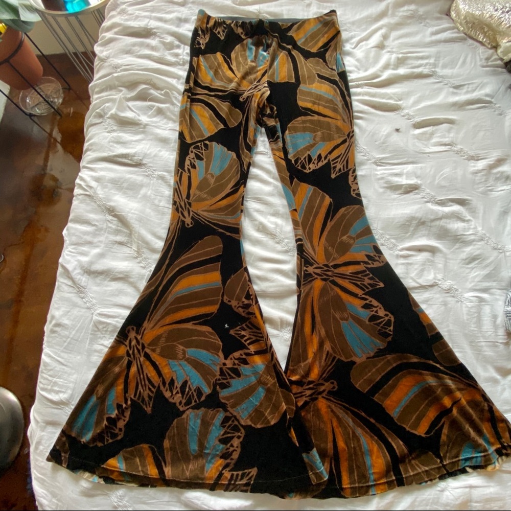 Free People Velvet Flare Pants